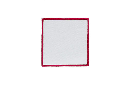 Blank Logo square Patch on white background