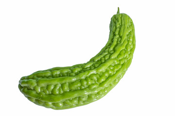 Balsam pear with white background