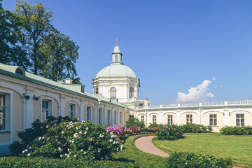 Menshikov Palace in Lomonosov, a suburb of St. Petersburg in the summer