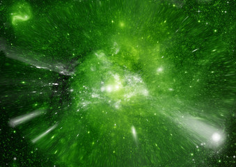 galaxy in a free space