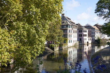 Fototapeta na wymiar Famous Old Town of Strasbourg