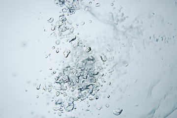 underwater texture air bubbles diving / view from under the water up, underwater background