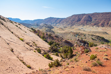 Fototapeta na wymiar Scenic mountain view in Arches National Park, Utah