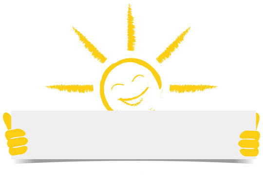 Sonne, Sommer - Banner Vorlage