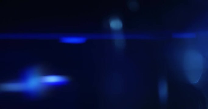 Anamorphic reflections, flares and streaks made with cinema anamorphic lens - seamlessly looped