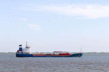 Chemicals ship on the sea