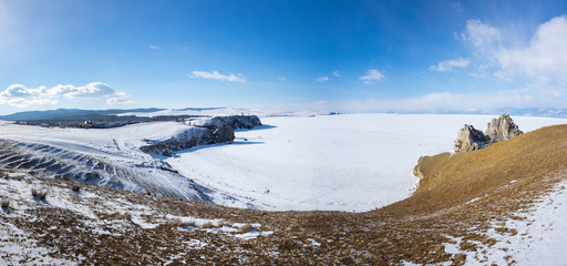 Lake Baikal in winter