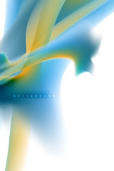 Holographic paint explosion design, fluid colors flow, colorful storm. Liquid mixing colours motion concept, trendy abstract background layout template for business presentation, app wallpaper banner