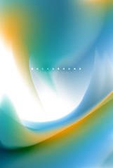 Holographic paint explosion design, fluid colors flow, colorful storm. Liquid mixing colours motion concept, trendy abstract background layout template for business presentation, app wallpaper banner