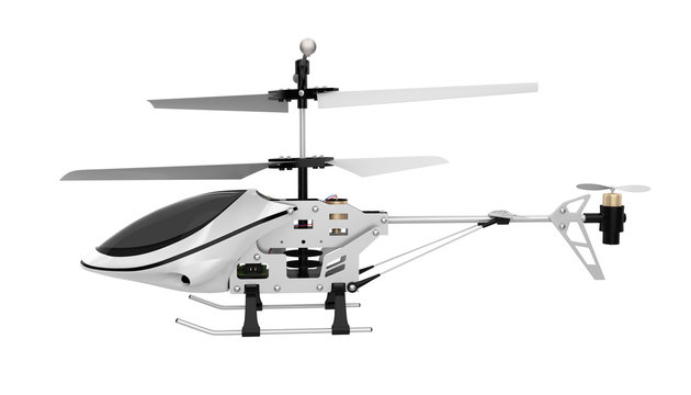 Radio Controlled Helicopter Isolated