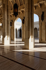 Fototapeta na wymiar Sultan Qaboos Grand Mosque. Sultanate of Oman