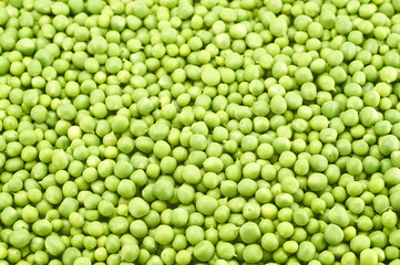 Fresh young green peas healthy food
