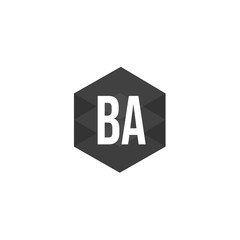 Initial Letter BA Logo Template Design
