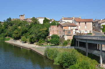 Fototapeta na wymiar Village de Clairac, Lot-et-Garonne, France