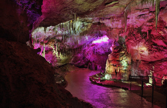 Prometheus (Kumistavi) cave near Tskaltubo and Kutaisi. Imereti region. Georgia