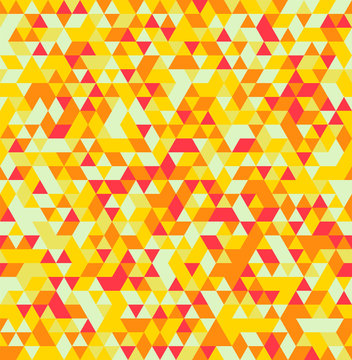 Abstract Triangle Geometrical Seamless Summer Background