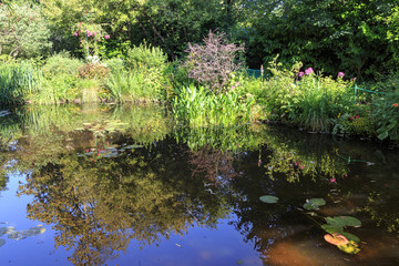 Botanical garden of painter Monet in Giverny, France