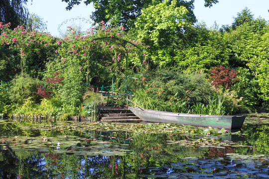 Botanical garden of painter Monet in Giverny, France