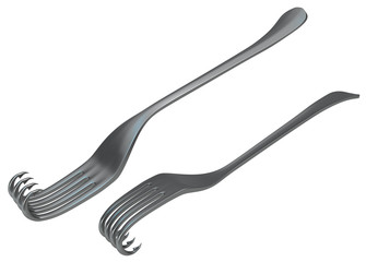 Hook Teeth Fork Metal