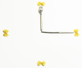 Fork and knife clock