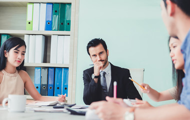 Group of business team meetig ideas.