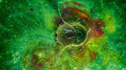 Éclaboussure de peinture, splash d'encre