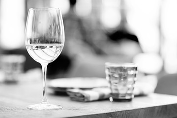 black and white wine glass / concept alcohol, glass glasses with wine, poster beautiful for interior