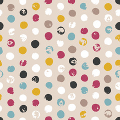 Vector illustration background of abstract brushed textured paper with dots