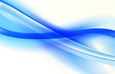 Naklejka premium Abstract blue background, futuristic wavy design.
