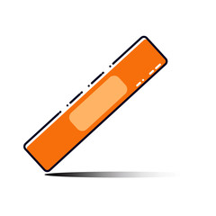 plaster medical tool vector in modern style, vector illustration