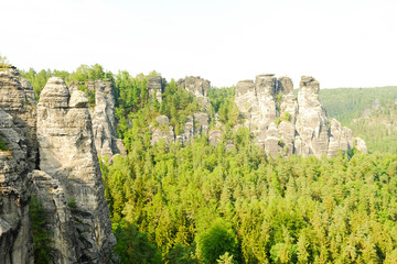View of Saxon Switzerland, Germany