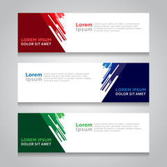 Abstract Web banner design background or header Templates