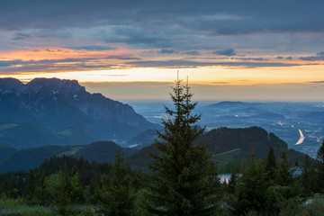 Sonnenuntergang im Berchtesgadener Land