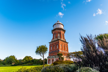 Invercargill water tower, beautiful building architecture, Invercargill, New Zealand.