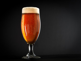 Refreshing beer sparkling