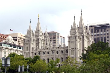 Fototapeta premium Salt Lake City Utah LDS Mormon Temple