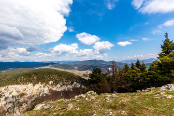 Mountains with sky and clouds