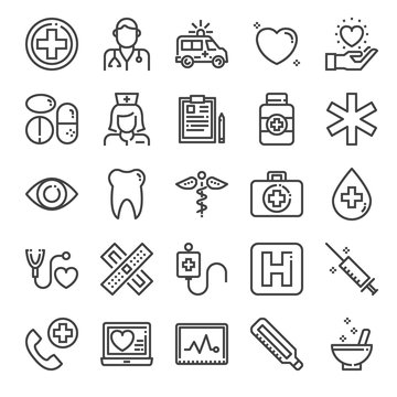 healthcare pixel perfect icons