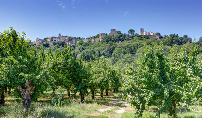 Vue de Menerbes en Luberon - vaucluse - Provence