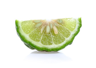bergamot on white background