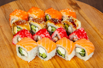 Japan sushi and roll