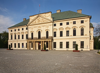 Fototapeta na wymiar Sanguszko palace in Lubartow. Lublin voivodeship. Poland