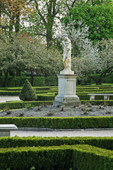 Park of Sanguszko palace in Lubartow. Lublin voivodeship. Poland