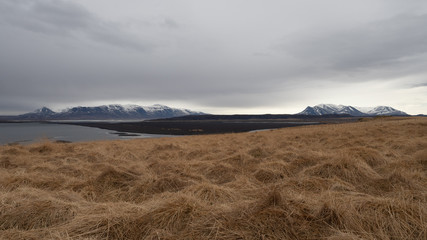 Black beach around Hvitserkur, Iceland