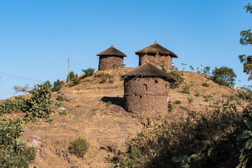 Fototapeta na wymiar Äthiopien - Lalibela - Bete Giyorgis (Georgskirche)