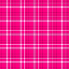 check diamond tartan plaid scotch fabric seamless pattern texture background - hot pink, vibrant magenta and white color