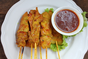 delicious Pork Satay with Peanut Sauce