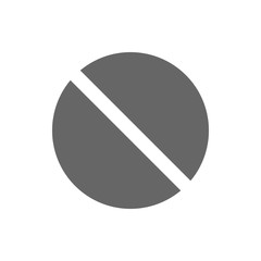 Round pill. Vector icon.