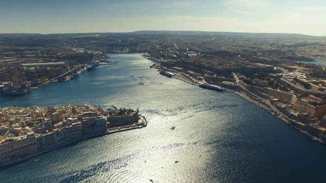 Birds Eye View over Valletta - Malta