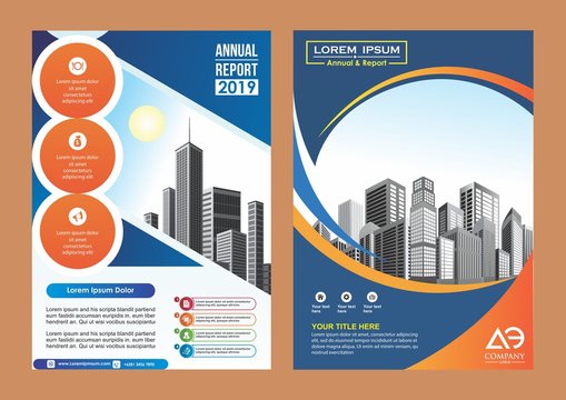 abstract cover and layout for presentation and marketing